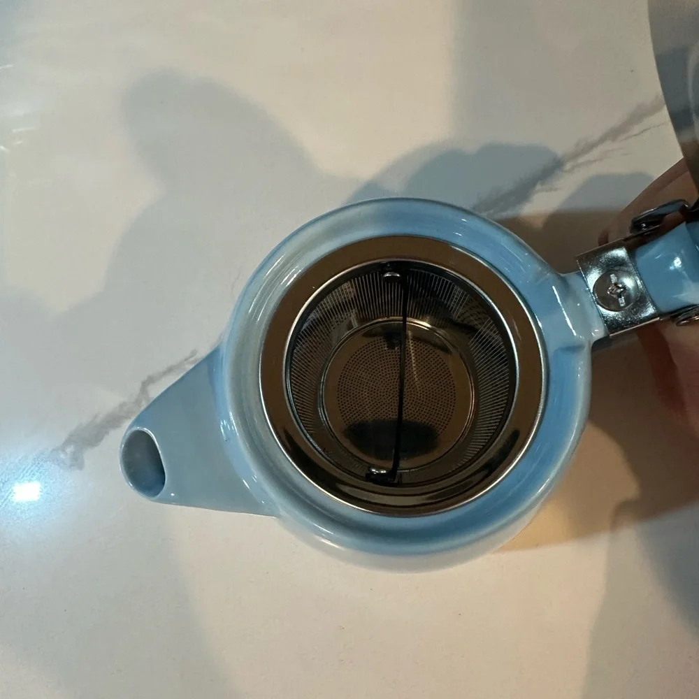 ALFRED Ceramic & Stainless Steel Teapot 20oz dripless spout heat resistant - Picture 11 of 16